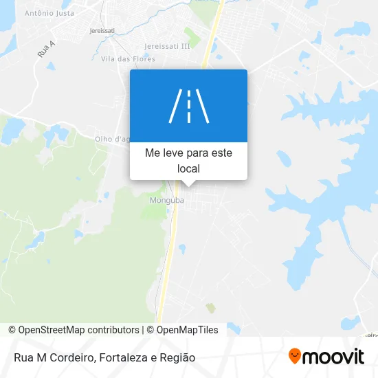 Rua M Cordeiro mapa