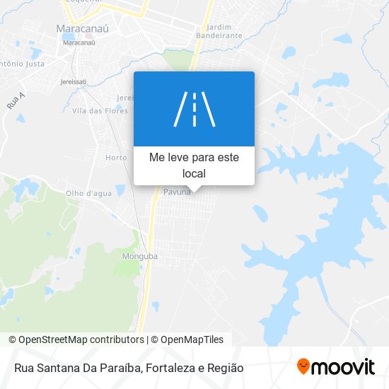 Rua Santana Da Paraíba mapa