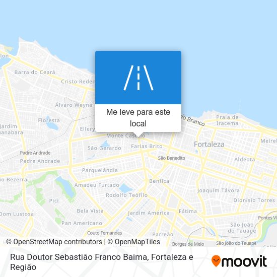 Rua Doutor Sebastião Franco Baima mapa