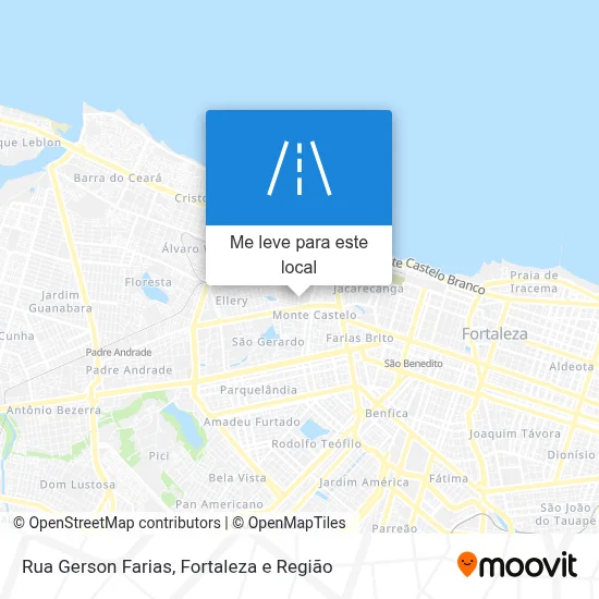 Rua Gerson Farias mapa