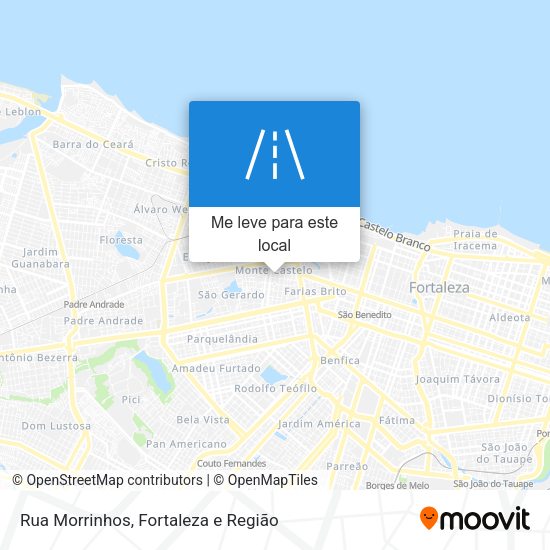 Rua Morrinhos mapa