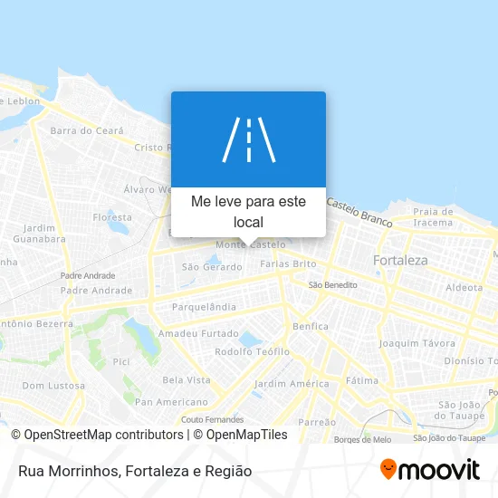 Rua Morrinhos mapa