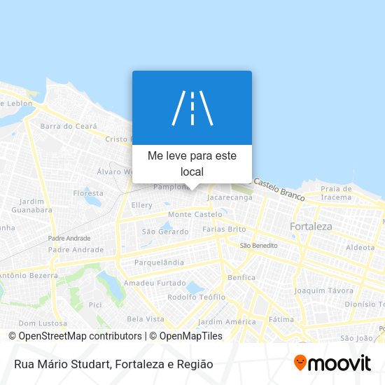 Rua Mário Studart mapa