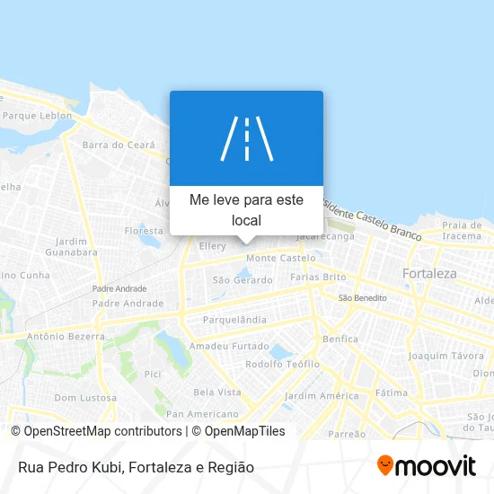 Rua Pedro Kubi mapa