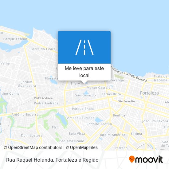 Rua Raquel Holanda mapa