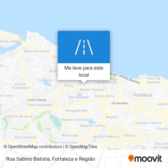 Rua Sabino Batista mapa