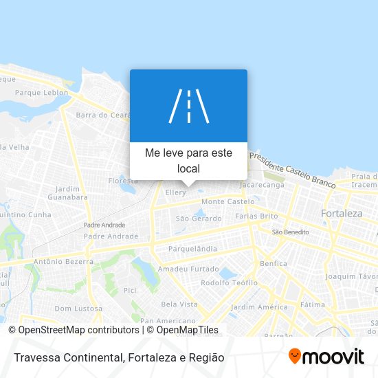 Travessa Continental mapa