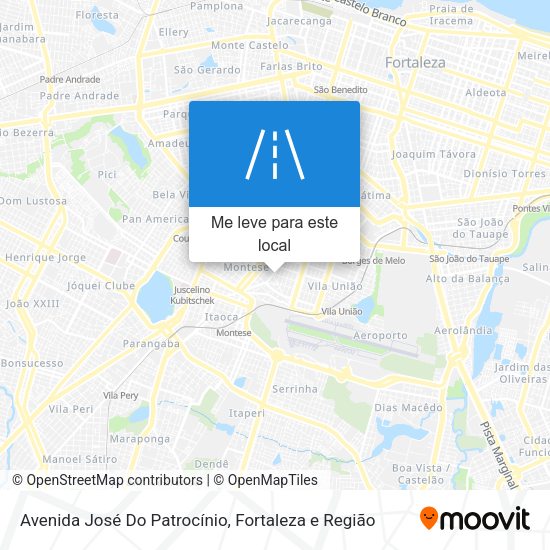 Avenida José Do Patrocínio mapa