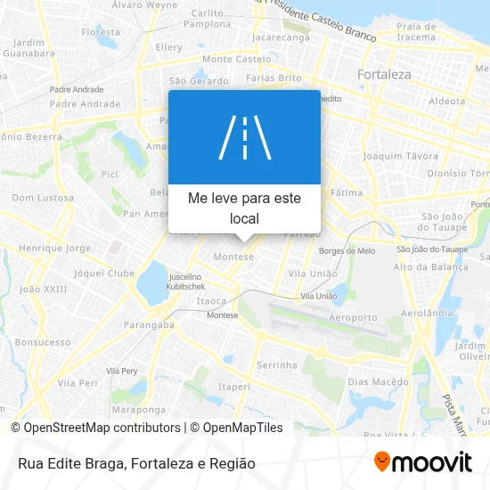 Rua Edite Braga mapa