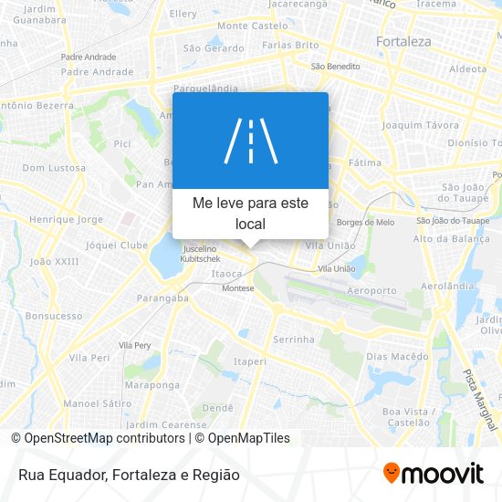 Rua Equador mapa