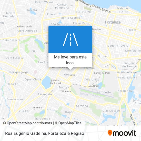 Rua Eugênio Gadelha mapa