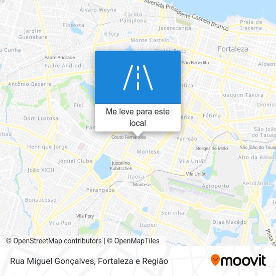Rua Miguel Gonçalves mapa