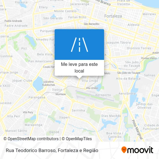 Rua Teodorico Barroso mapa