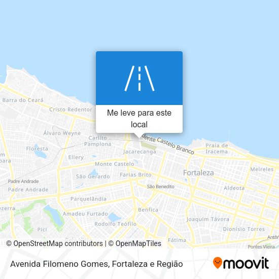 Avenida Filomeno Gomes mapa