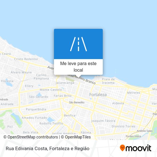 Rua Edivania Costa mapa