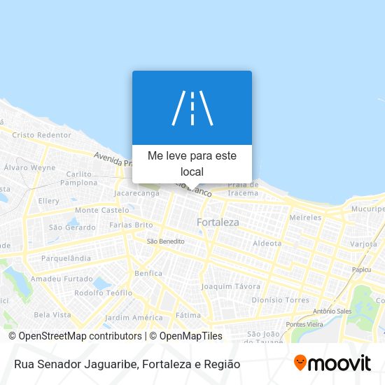 Rua Senador Jaguaribe mapa