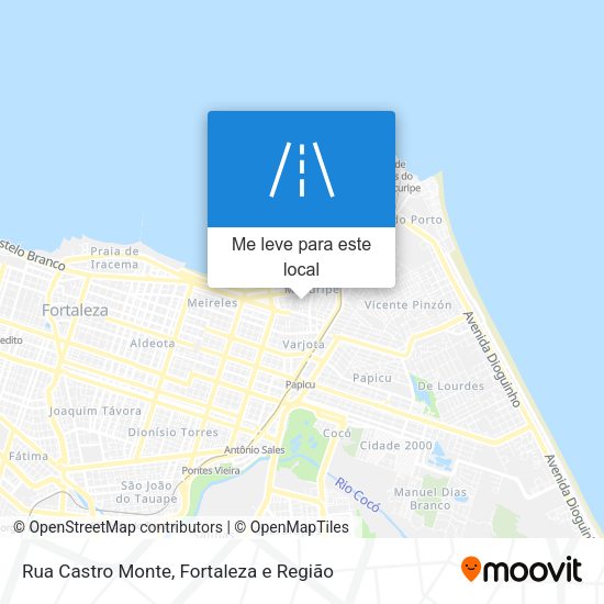 Rua Castro Monte mapa