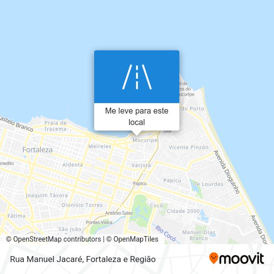 Rua Manuel Jacaré mapa