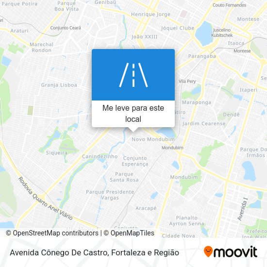 Avenida Cônego De Castro mapa
