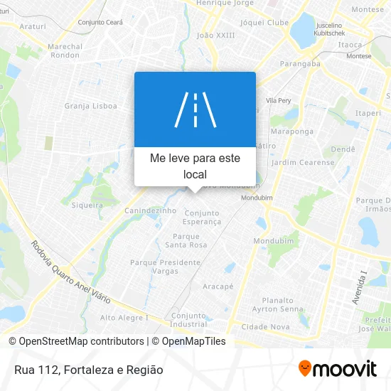 Rua 112 mapa