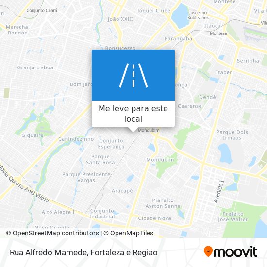 Rua Alfredo Mamede mapa