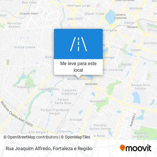 Rua Joaquim Alfredo mapa