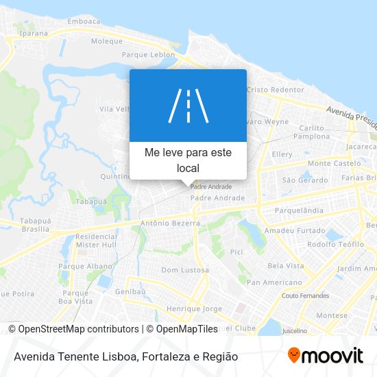 Avenida Tenente Lisboa mapa