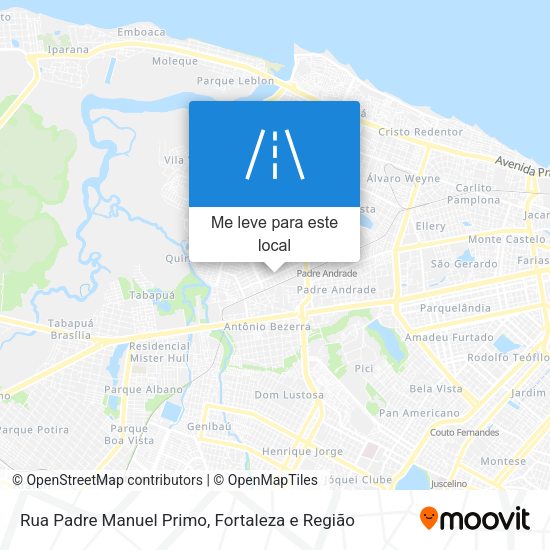 Rua Padre Manuel Primo mapa
