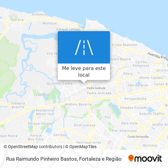 Rua Raimundo Pinheiro Bastos mapa