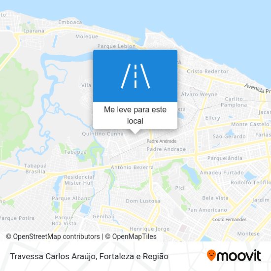 Travessa Carlos Araújo mapa