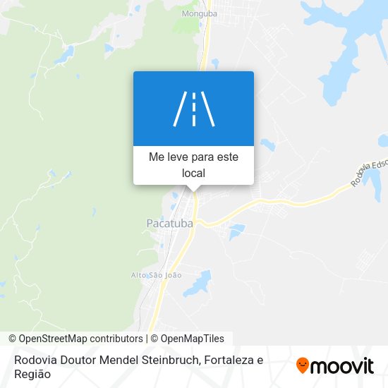 Rodovia Doutor Mendel Steinbruch mapa