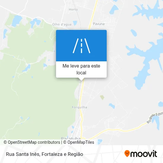 Rua Santa Inês mapa