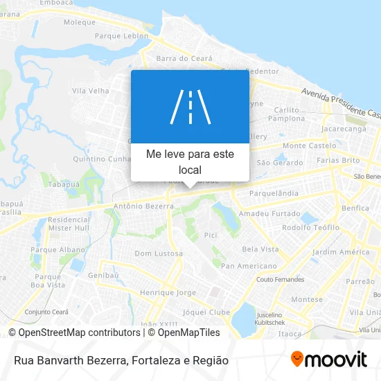 Rua Banvarth Bezerra mapa