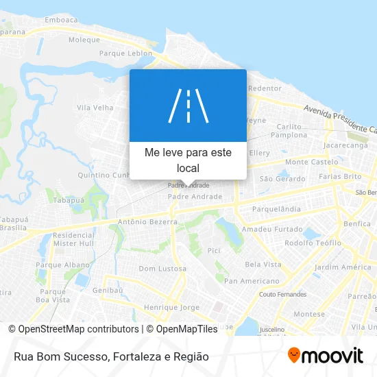 Rua Bom Sucesso mapa