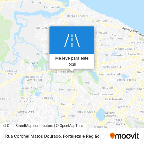 Rua Coronel Matos Dourado mapa