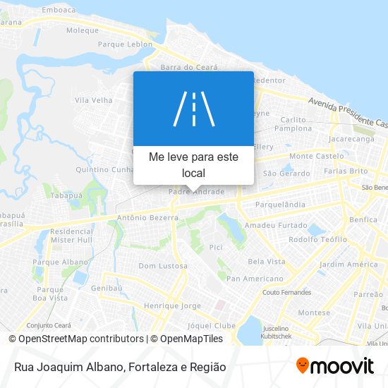 Rua Joaquim Albano mapa