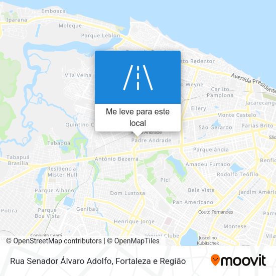 Rua Senador Álvaro Adolfo mapa