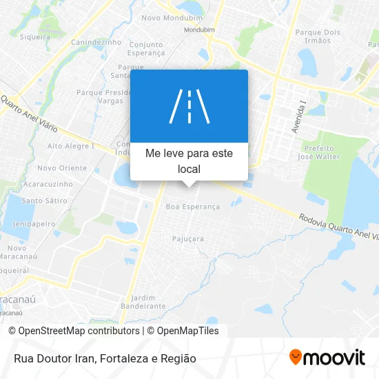 Rua Doutor Iran mapa