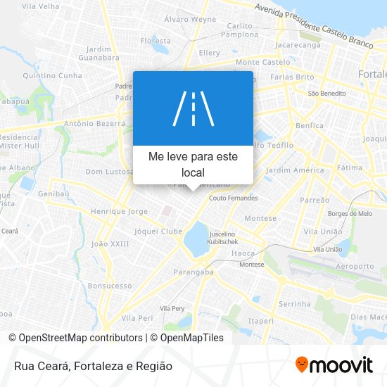 Rua Ceará mapa