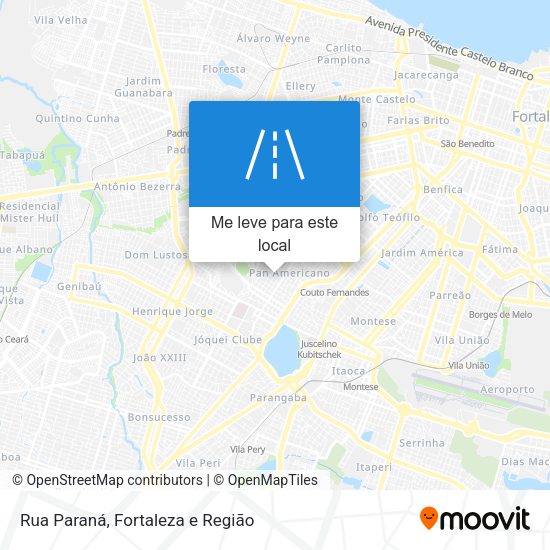 Rua Paraná mapa