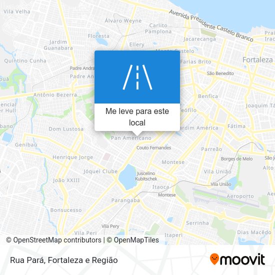 Rua Pará mapa