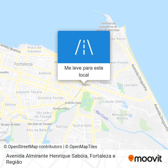 Avenida Almirante Henrique Sabóia mapa