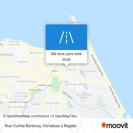 Rua Cunha Barbosa mapa