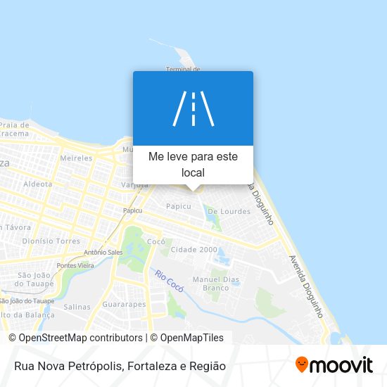 Rua Nova Petrópolis mapa