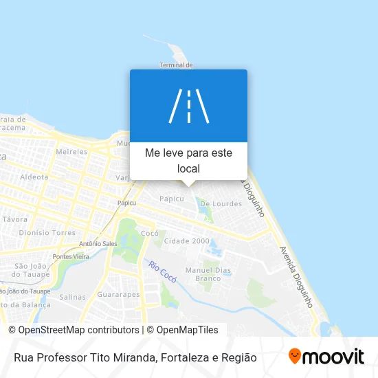 Rua Professor Tito Miranda mapa