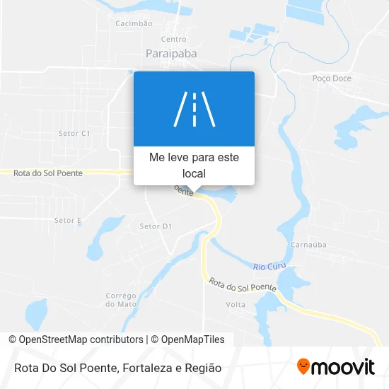 Rota Do Sol Poente mapa
