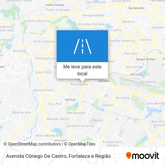 Avenida Cônego De Castro mapa