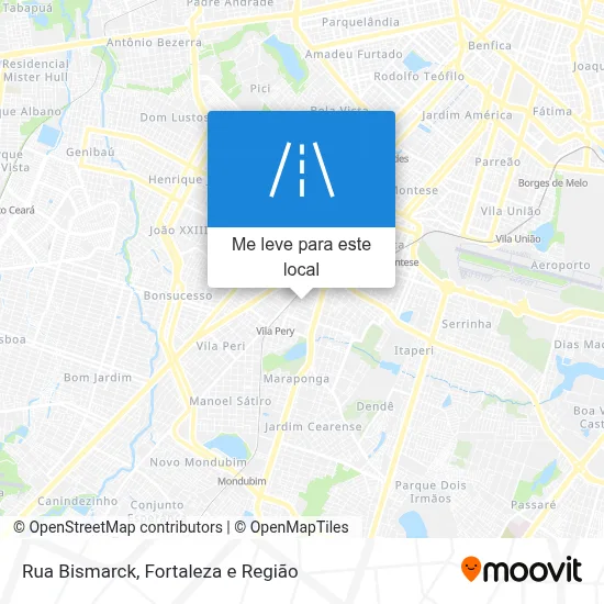 Rua Bismarck mapa