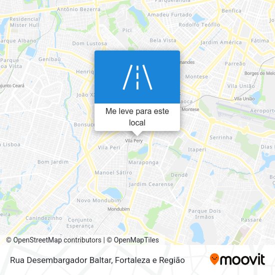 Rua Desembargador Baltar mapa