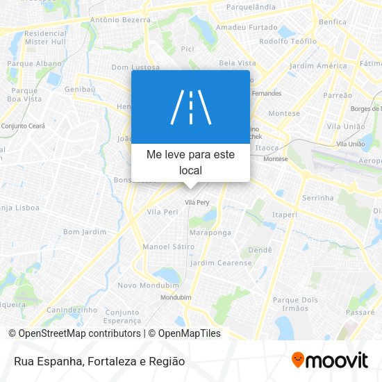 Rua Espanha mapa